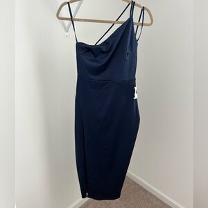 NWT: Windsor Navy blue midi dress